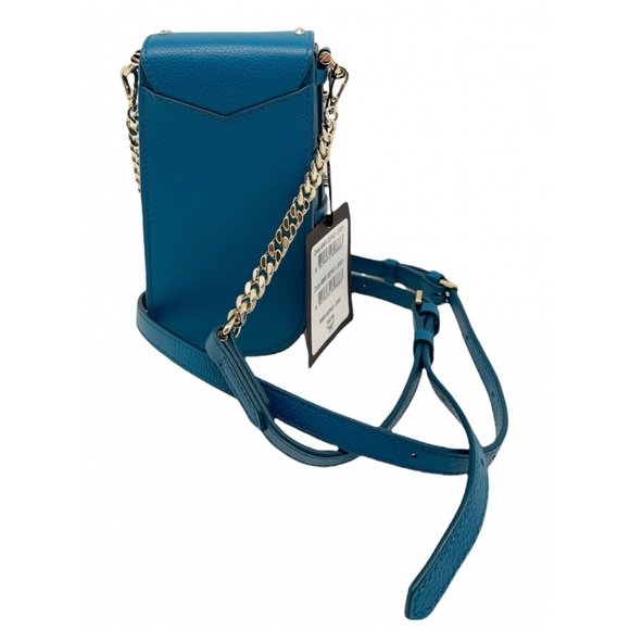 MCM New Mini Studded Deep Lagoon Leather Crossbody Bag - Picture 3 of 13